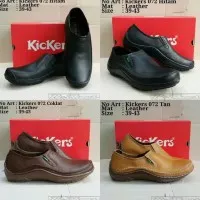 Sepatu Formal Pria Pantofel Kickers 072 Original Slip On Kulit