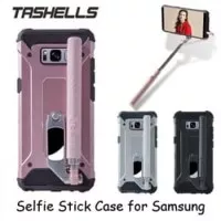 Samsung S8 Plus Tashells Built In Tongsis Case Cover Casing Bluetooth