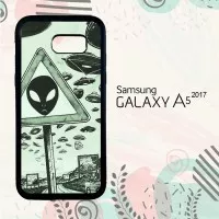 Casing Samsung A5 2017 Custom Hardcase HP Trippy Alien Wallpaper L0449