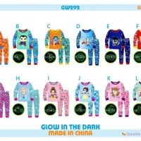 PIYAMA GW 292 GLOW IN THE DARK BAJU TIDUR ANAK PAJAMAS ANAK