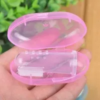 Sikat Gigi Bayi Teether Bahan Silikon Dengan Box