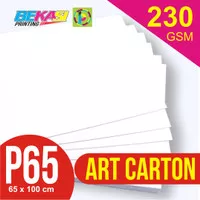 Kertas Art Carton 230 gram Plano 65 x 100 cm