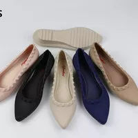 Sepatu wanita wedges jelly shoes sepatu kerja murah import