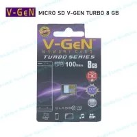 Micro SD VGEN 8 GB TURBO Class 10 | microSD HC V-Gen 8GB Class10