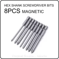 8PCS Mata Obeng Plus Set | Hex Shank Magnetic Screwdriver Bit - E132