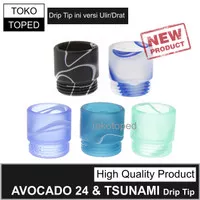 Geek Vape AVOCADO 24 - TSUNAMI Acrylic Drip Tip | driptip ulir drat