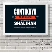 Poster Motivasi Modern & Bingkai Frame Hiasan Dekorasi Dinding A4 Kado