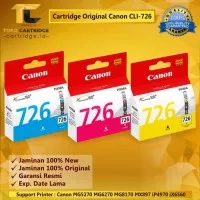 Cartridge Canon 726 Cyan Magenta Yellow Tinta Printer Canon CLI 726