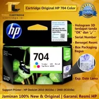 Cartridge Tinta HP 704 Color ORIGINAL Catridge HP CQ750A 2010 2060