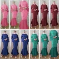 Maxi dress duyung/long dress muslimah/gamis remaja murah/gaun pesta