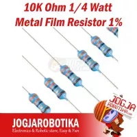 10K Ohm 1/4 Watt Metal Film Resistor 1%