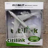 Diecast Pesawat Citilink Miniatur QG Replika Pajangan Die cast