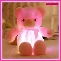 Boneka Beruang Teddy Bear Bisa Menyala Bercahaya Light LED Varian Pita