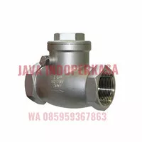 cek / check valve 2" inch ss 304 / ceck valve 3 lubang stainlees