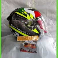 helm kyt galaxy slide gp race ciruit san marino