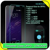 Tempered Glass OPPO Lengkap | Screen Guard Norton | Screen Protector