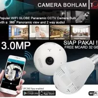 CCTV WIFI / KAMERA CCTV / BOHLAM BULB IP CAMERA 360 PANORAMA TERMURAH