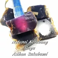 BATU LANGKA - NATURAL BAHAN BATU AKIK NATURAL KECUBUNG UNGU ASIHAN