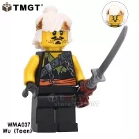 Minifigure master wu teen ninja samurai golden ninjago garmadon