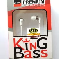 HEADSET ARMY KING BASS PREMIUM EARPHONE UNIVERSAL ANDROID