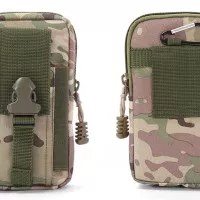 Tas hp sarung pinggang army tactical carabiner waistbag 5 6 inch