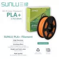 3d printer filament SUNLU PLA+ 1.75mm 1kg ORANGE