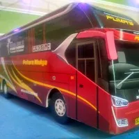 Miniatur bus putera mulya bis