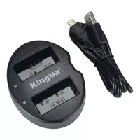 Kingma Travel Charger 2 Slot BC-W126 For Fujifilm NP-W126 Battery