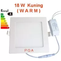 Lampu Led Panel Kotak 18W Kuning Warm / Downlight Tipis Kotak 18W