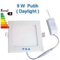 Lampu Led Panel Kotak 9W Putih Daylight / Downlight Tipis Kotak 9W