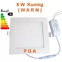 Lampu Led Panel Kotak 6W Kuning Warm / Downlight Tipis Kotak 6W