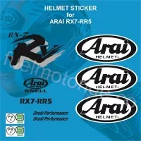 Sticker Set Helm Arai RX7 RR5 utk repaint modofication repair nt shoei