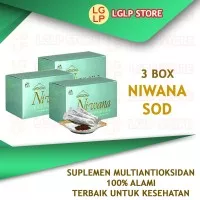 Niwana SOD Antioksidan Paket 3 Box untuk Penyakit Diabetes, Stroke dll