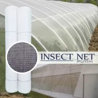 Insect Net Jaring Penghalang Serangga Lebar 1 Meter Mesh 50 Putih