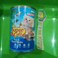 Super Cat Kaleng Wetfood Cat BABY KITTEN TUNA MINCED CHICKEN 400gr
