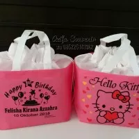 Tas Ultah / Goodie Bag Tas Souvenir Ulang Tahun Anak SERUT pake Nama