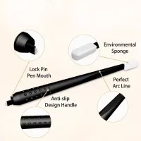microblading pen with sponge untuk sulam alis manual