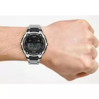 Casio Original AE-2000 WD-1A jam tangan pria - digital - stainlesa