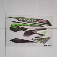 Striping Sticker Yamaha Vega R New 2006 2007 Silver Hitam Lis Hijau