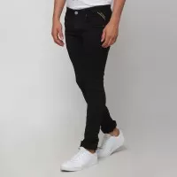 Boy London Celana Jeans Pria Original - Black Slim Fit - Hitam, 29