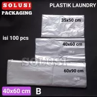 PLASTIK LAUNDRY 40x60 CM 100PCS/KANTONG PLASTIK TAS PLASTIK KRESEK BAG