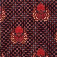 Kain Batik Semi Sutra Motif Truntun 51218 Hitam Merah