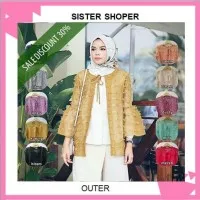 BAJU PAKAIAN WANITA MUSLIM OUTER CARDIGAN GAMIS ABAYA SYARI