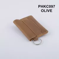 dompet stnk kulit asli warna olive - PHKC097