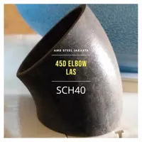 3/4 INCH 45D SCH40 ELBOW LAS CARBON STEEL