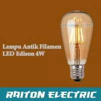 Lampu Filamen LED Vintage Retro Lampu LED Edison Bohlam ST64 4W 4watt