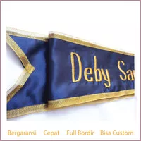 Selempang wisuda Satin / Selempang murah / Selempang bordir/ Aksesoris