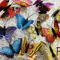 kupu kupu hias dekorasi dinding 3d wall sticker butterfly decoration-G