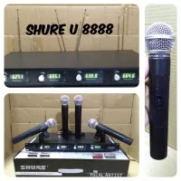 Mic Microphone Wireless 4 buah Mic Pegang SHURE U8888
