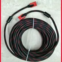 Kabel HDMI 25 Meter Male to Male Gold Plated Jaring Nilon
